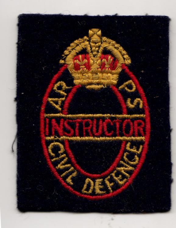 ARPS - Air Raid Precautions School (nationally trained gold badge)