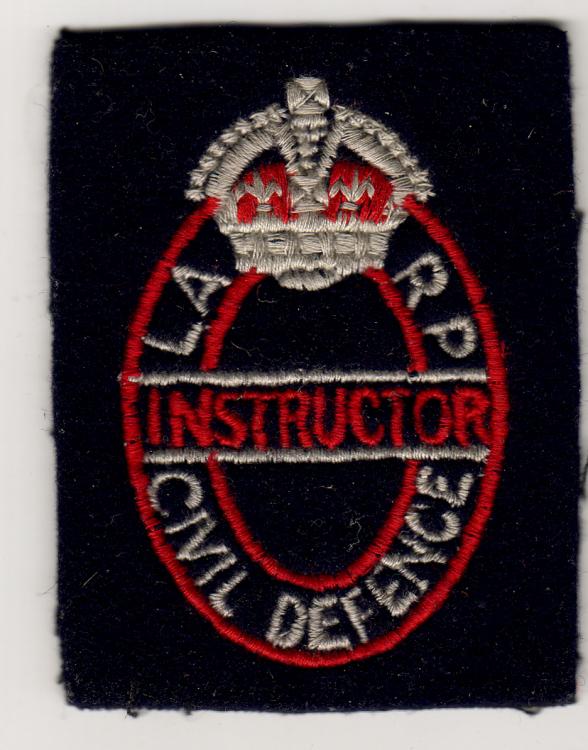 LARP -  Local Air Raid Precautions (locally trained silver badge)