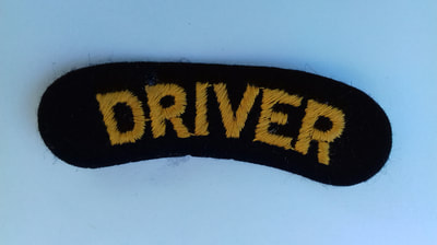 WW2 Civil Defence Driver Shoulder Title (Embroidered).