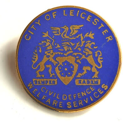 City of Leicester Civil Defence Welfares Services badge
