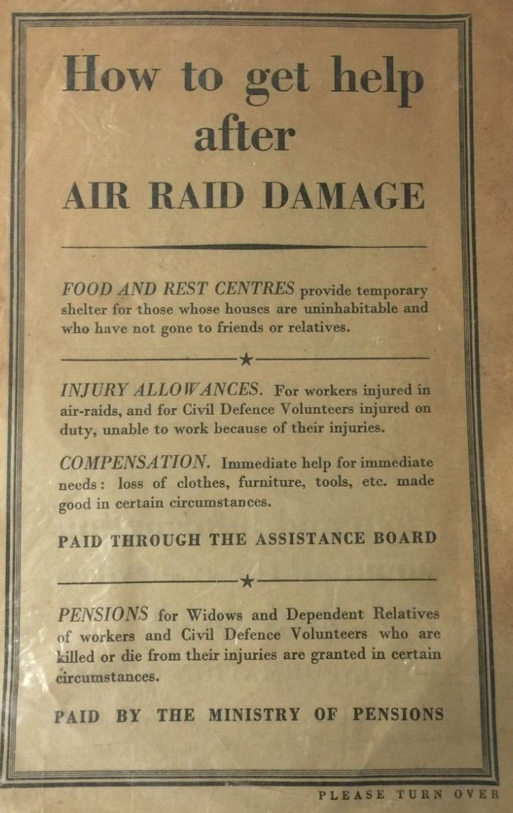 How To Get Help After Air Rad Damage - WW2 Pamphlet