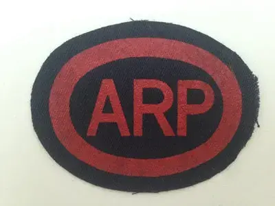 Printed oval ARP breast badge