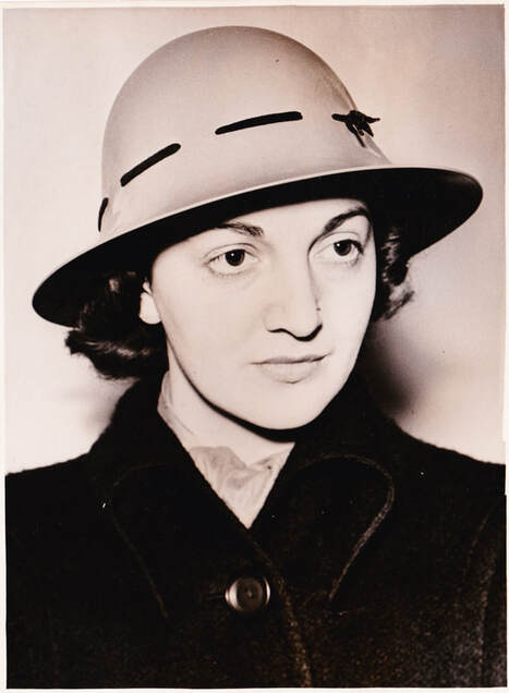A 1941 publicity photo detailing the introduction of the Civilian Protective Helmet (Zuckerman) 